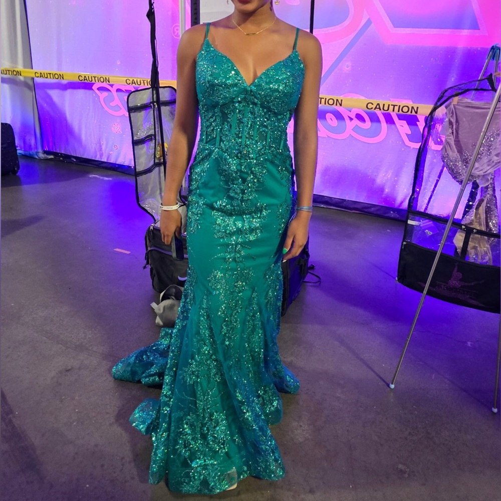 Stacees Hunter Green Prom/Evening Dress